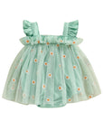 Frill Trim Daisy Tutu Romper