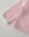 2pcs Heart Cardigan and Bloomer set